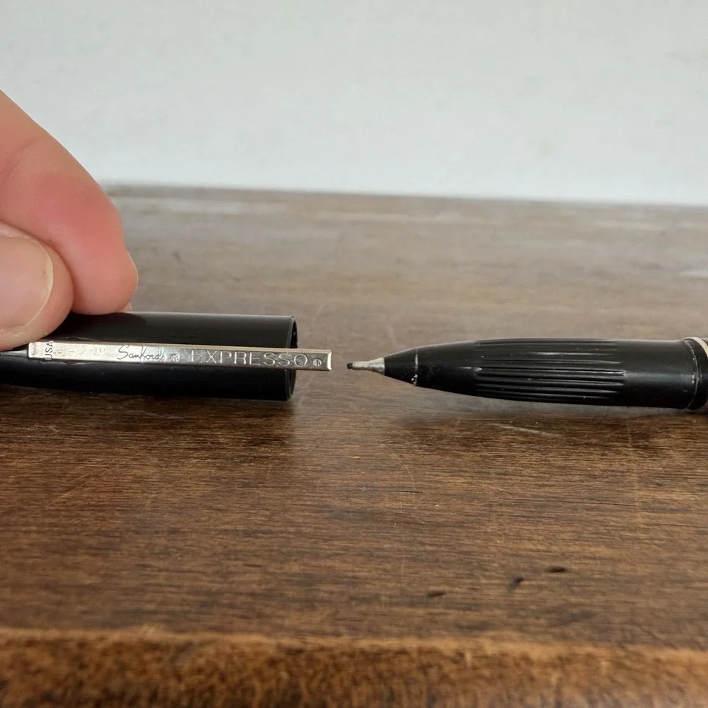 Vintage Sanford Expresso Extra Fine Black Ink‎ Pen Working